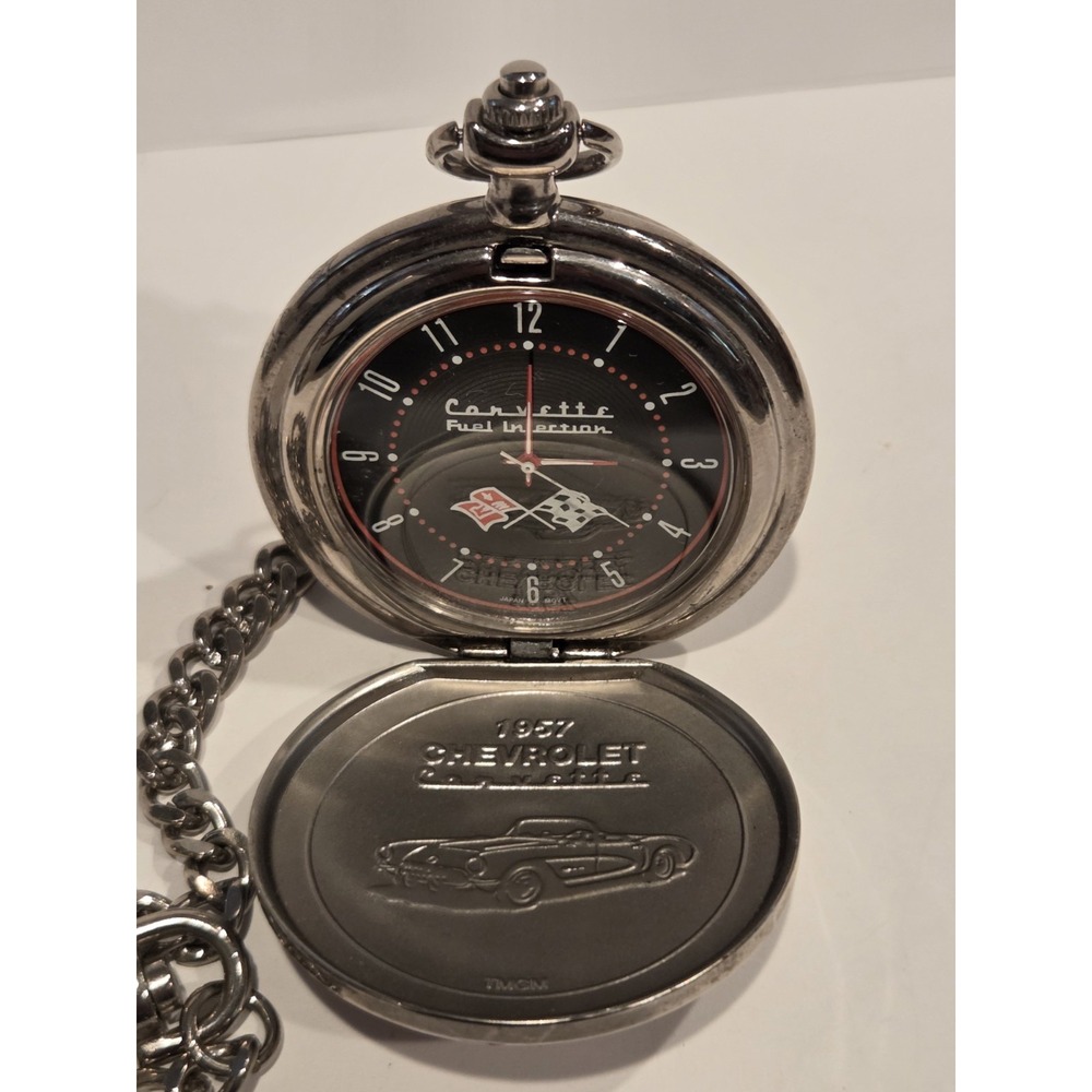 1957 Chevy Corvette Pocket Watch  UNTESTED Selling for Parts "As is" - Picture 6 of 8